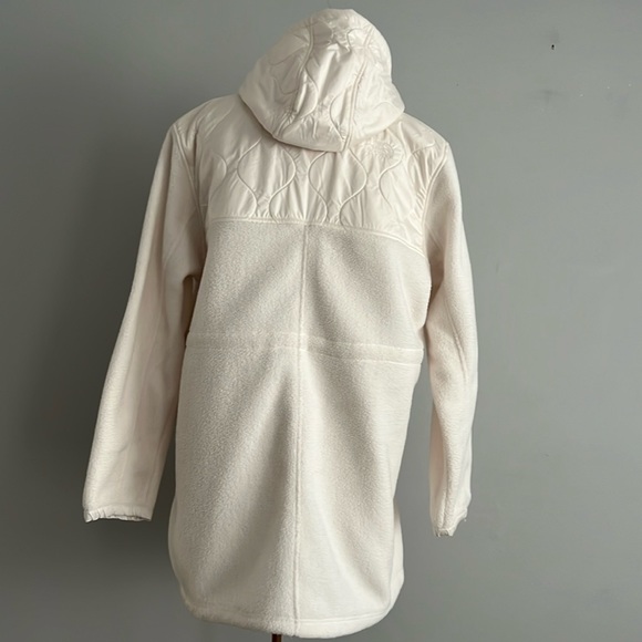 North Face Water Repellent Fleece A-line Parka Coat Jacket Womens XL 10 12 - Picture 10 of 17